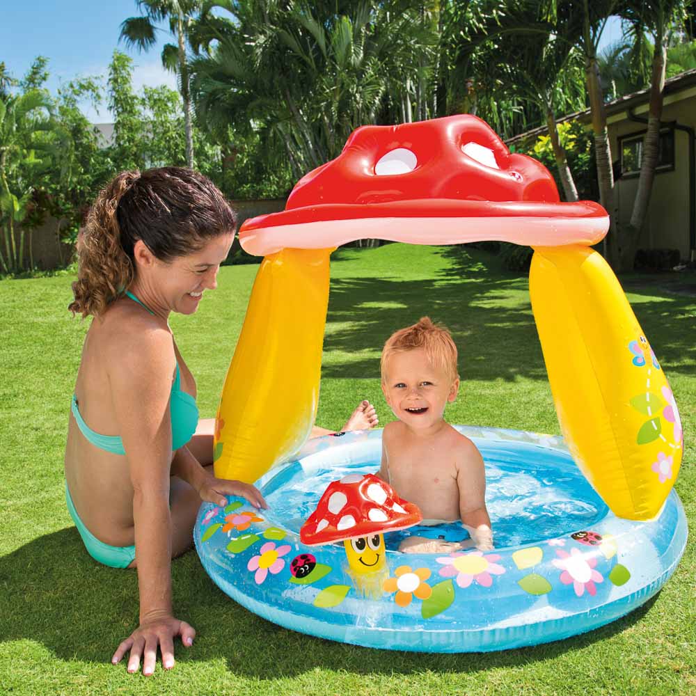 Надувной бассейн для детей INTEX 57114 Грибок 102x89 см,  для 1-3 лет - #2