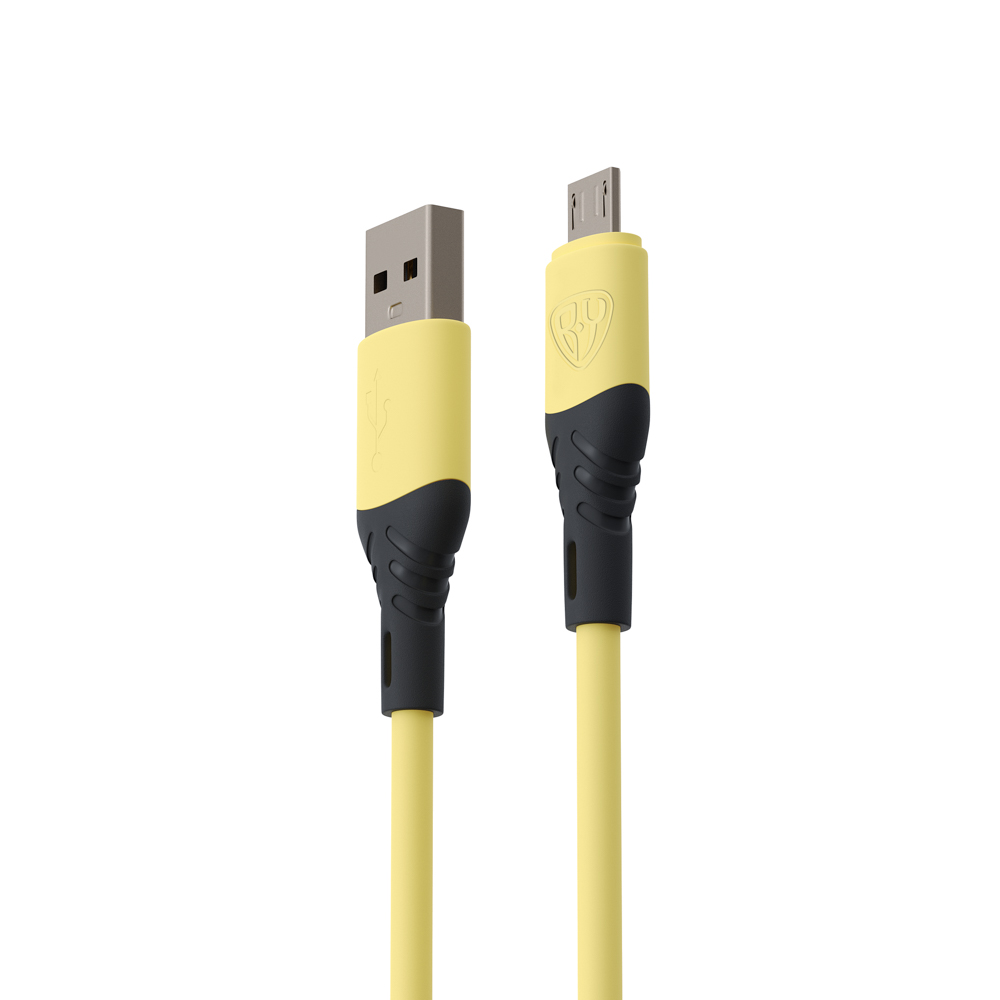 BY Кабель для зарядки Карнавал Micro USB, 1м, 2,4А, желтый - #3