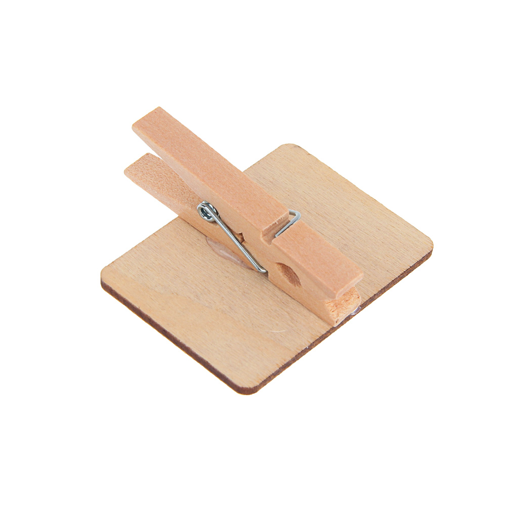 Набор прищепок DIY тм LADECOR дерево, металл, 4 шт - #4