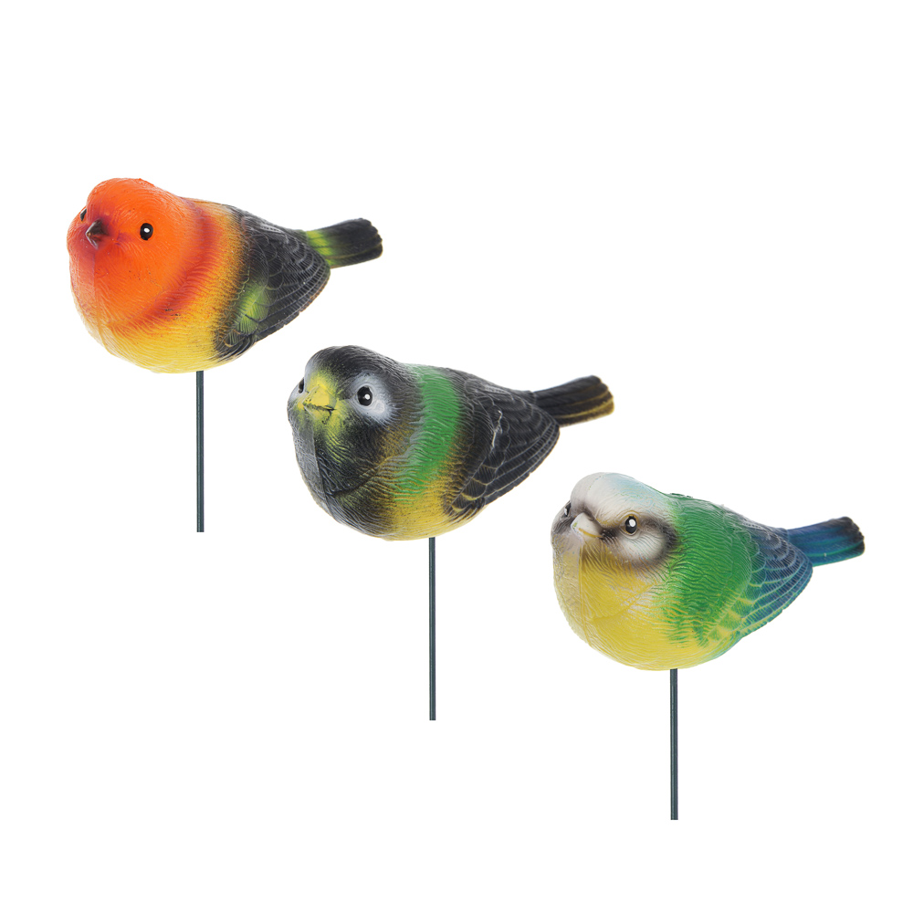 Фигурка на стержне "Птица" тм INBLOOM, 13х6х60см, полистирол, металл - #1