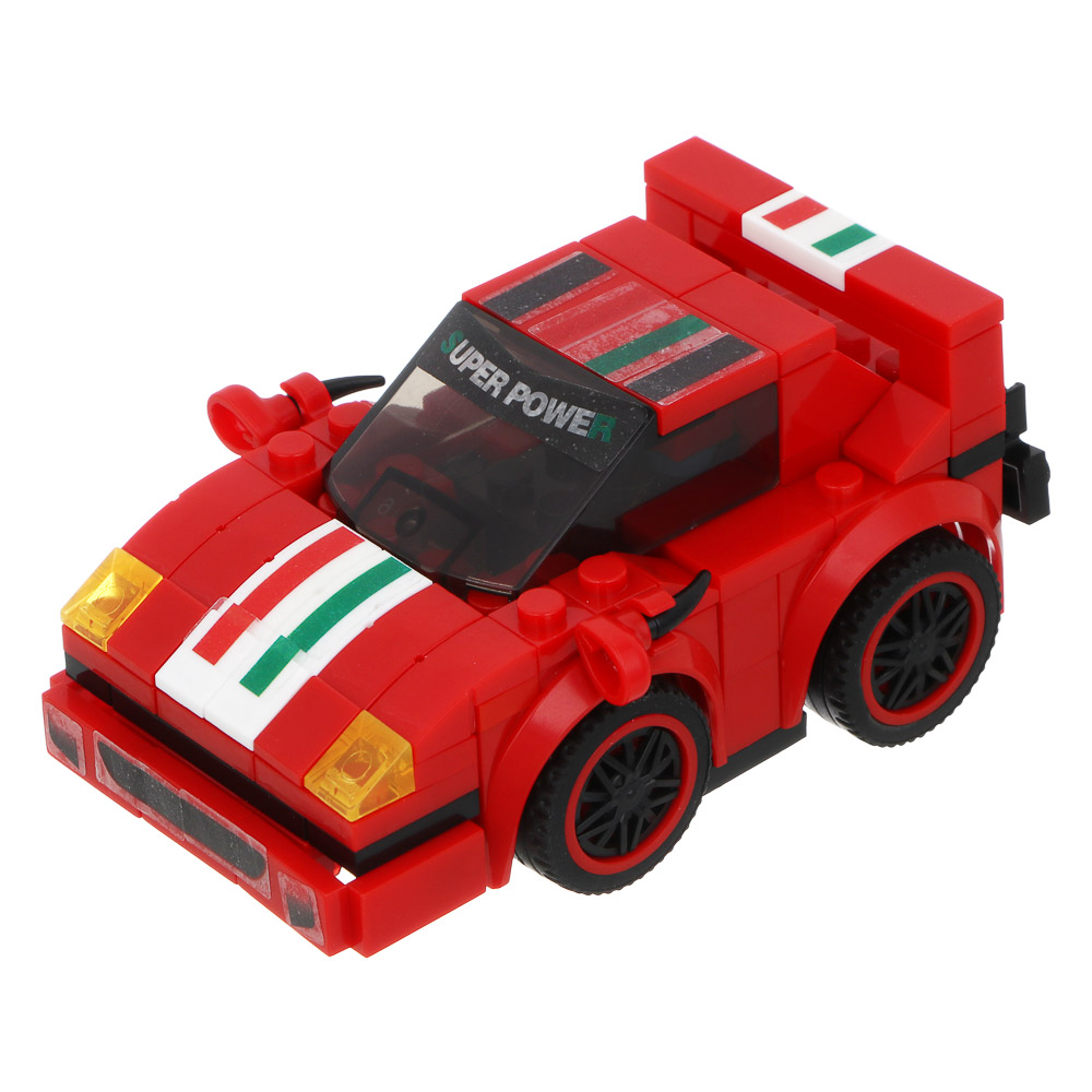 ИГРОЛЕНД Конструктор "Гоночные машинки", 117-123 дет., 21х4,3х15,5 см, ABS, 4 вида - #6