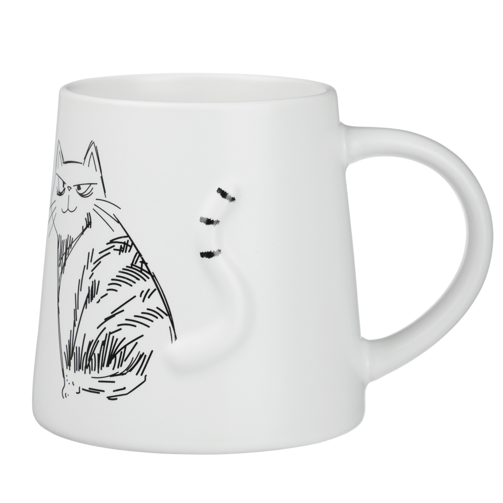 Кружка Коты тм MILLIMI, 410мл, 4 дизайна, фарфор - #2