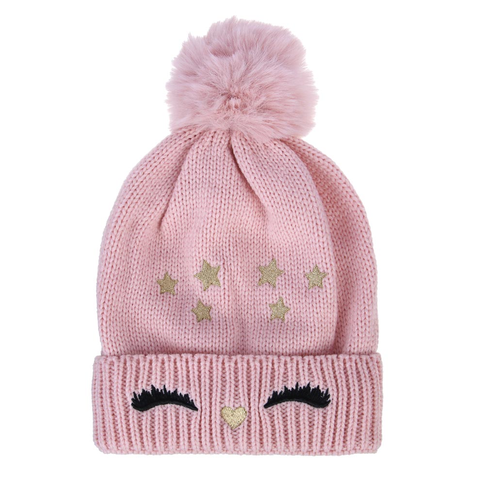 GALANTE Шапка бини детская на подкладе с вышивкой, р-р 52-54 , 3 цвета, СЗШ24-25 - #2