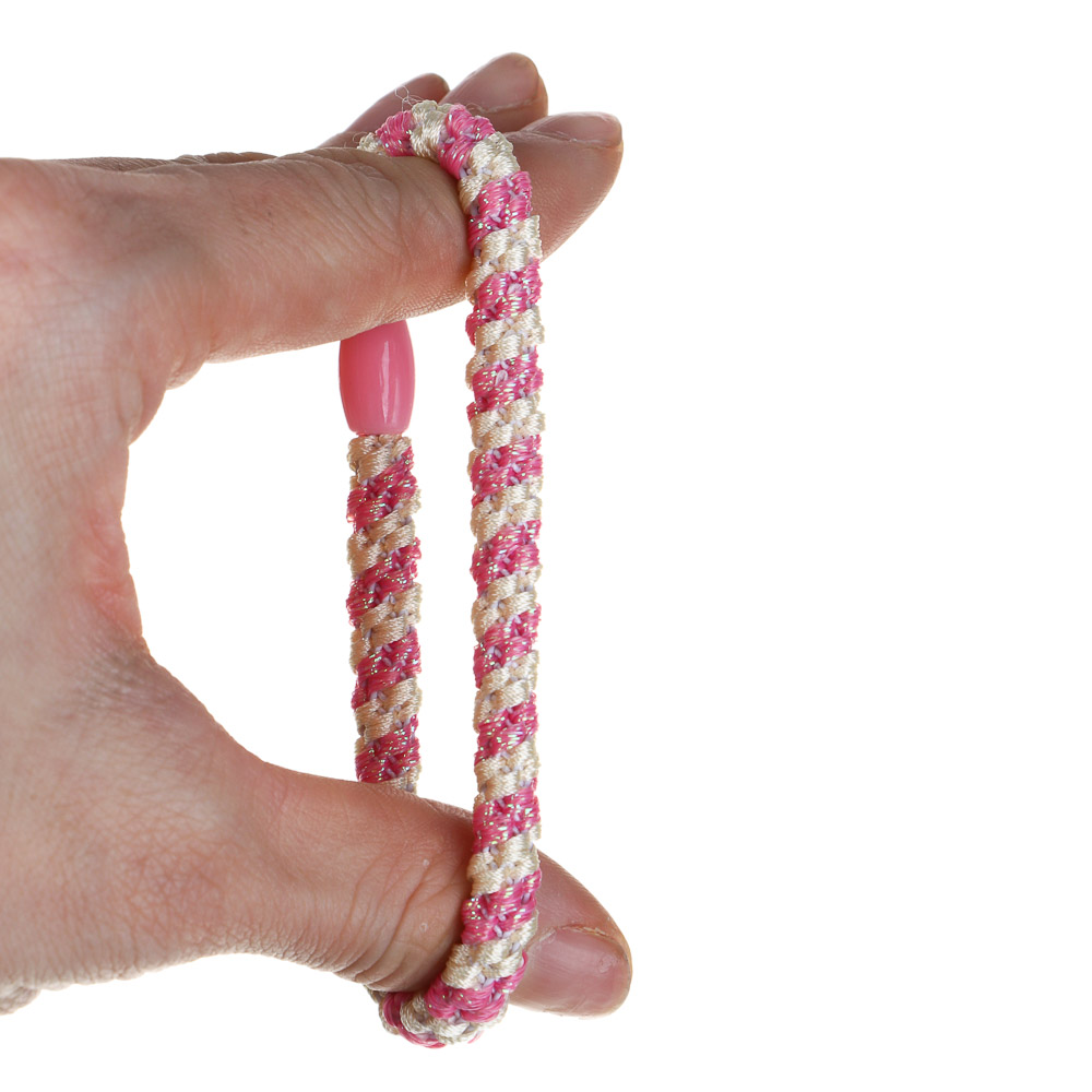 ЮНИLOOK Резинки детские для волос 2шт, полиэстер, 5,5см, 4 сочетания цветов #2 - #4