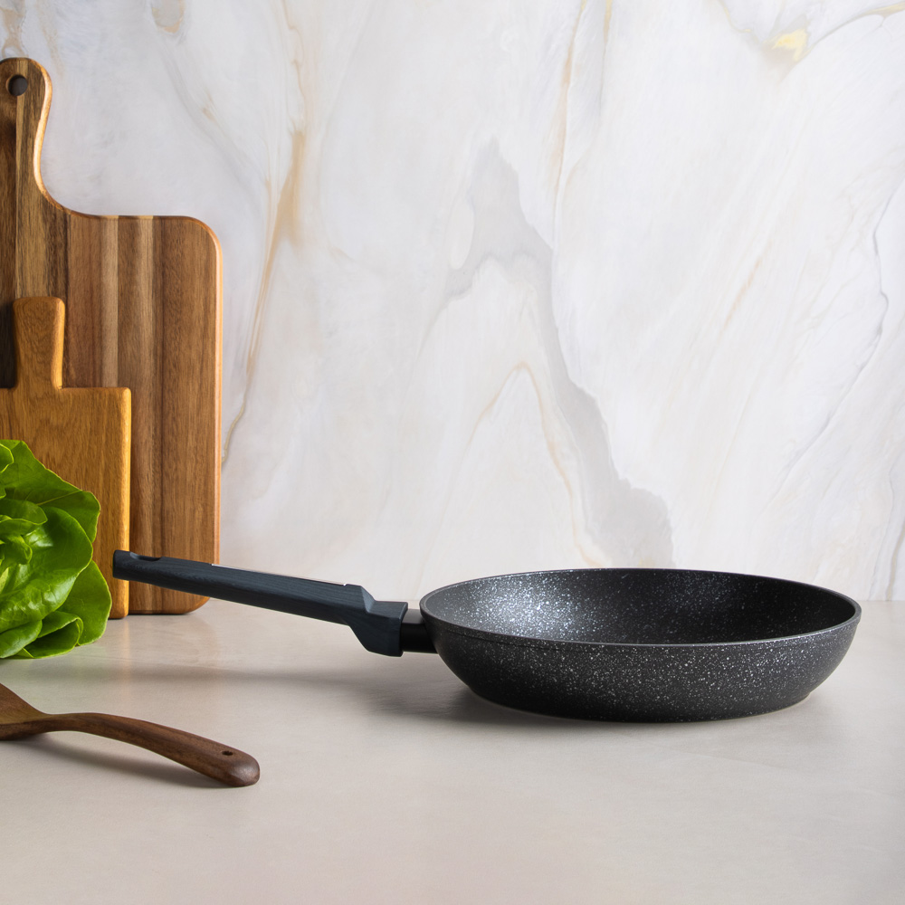 SATOSHI Гардан Сковорода литая d26см, антипригарное покрытие мрамор, индукция - #13