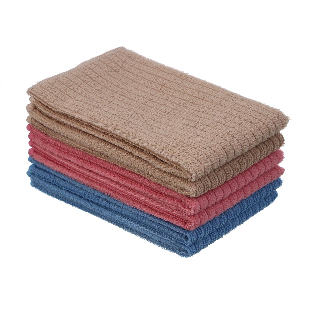 VETTA Набор салфеток из микрофибры, 6 шт, 30х35см, 230г/кв.м, 3 цвета - #1