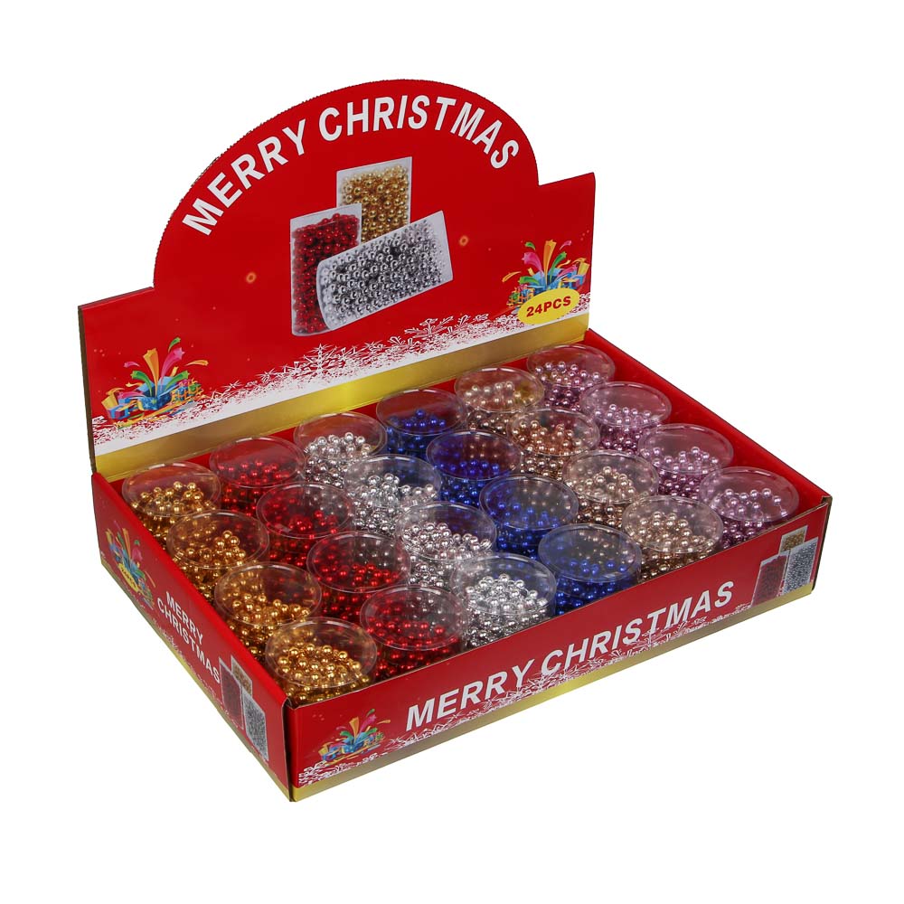 СНОУ БУМ Бусы 0,8x270 см, пластик, микс, 26-746 - #5