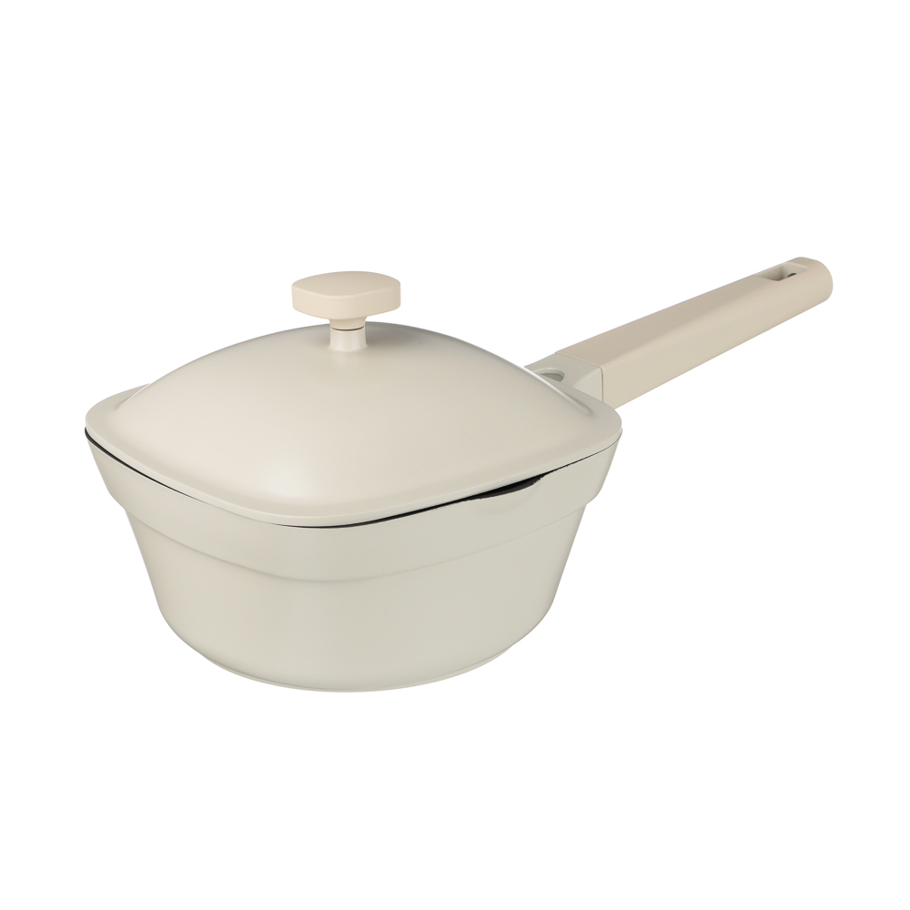 SATOSHI Мулон Ковш с крышкой литой 1,9л, 18х8,5см, антипригарное покрытие, индукция - #2