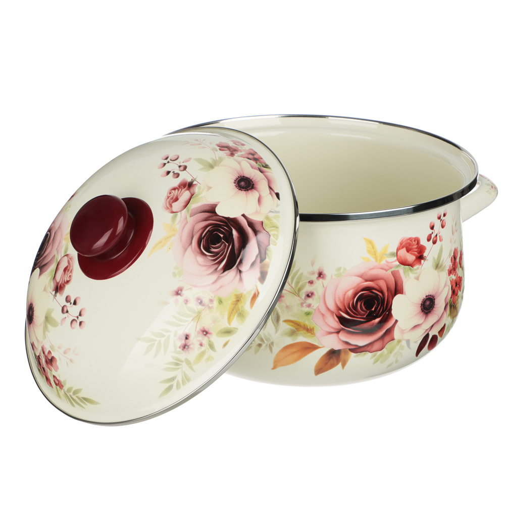 Кастрюля эмалированная VETTA Лаура, 22см, 3,6л, индукция - #4