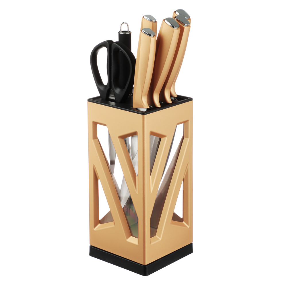 SATOSHI Анбон Набор ножей кухонных 8пр, вращающаяся подставка - #2