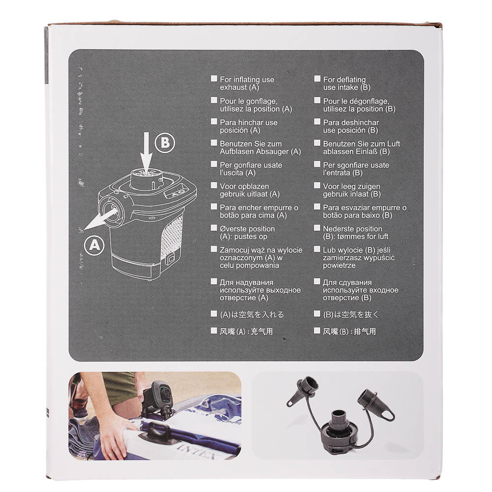 INTEX Насос электрический 220-240В Quick-Fill, 650л/м, 3 насадки в комплекте, 66640 - #7