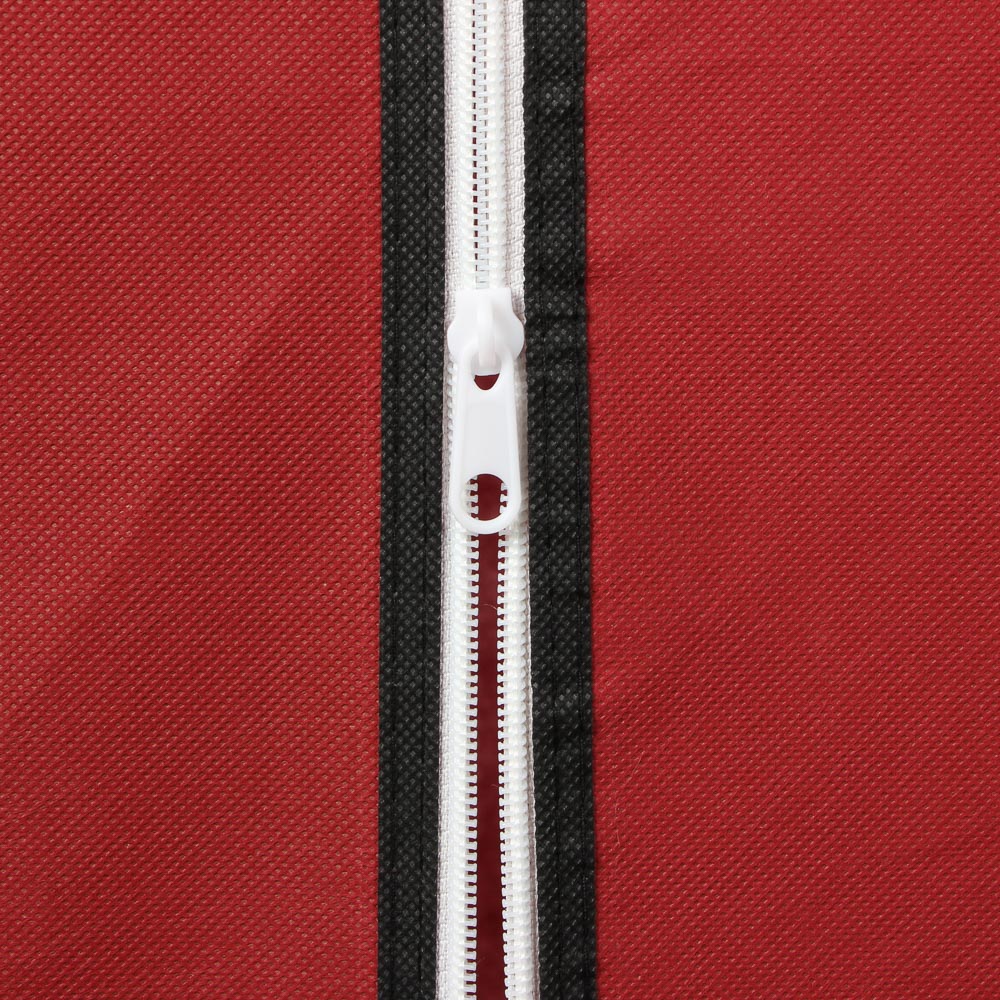 Шкаф тканевый для одежды, 170х100х42 см, металл, пластик, ткань, бордовый - #3