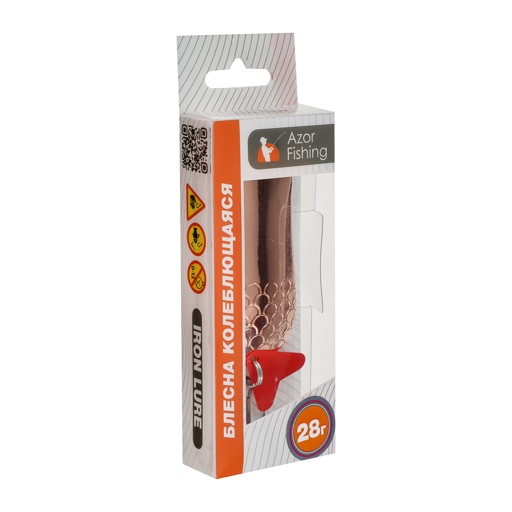 Блесна колеблющаяся тм AZOR FISHING, 65мм, 28гр - #6