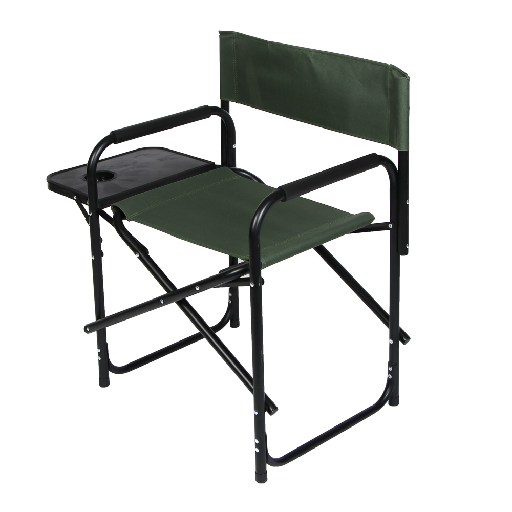 Кресло складное тм РУССО ТУРИСТО, с подлокотниками и столиком, до 120 кг, 78х56х45см - #3