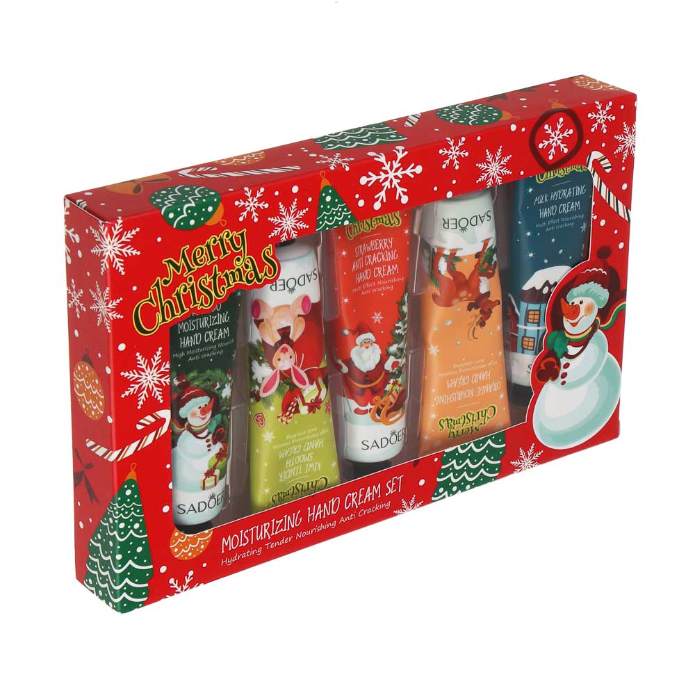 Набор увлажняющих кремов для рук 5 шт х 30 гр тм SADOER Merry Xmas, #1, подар.уп. - #7