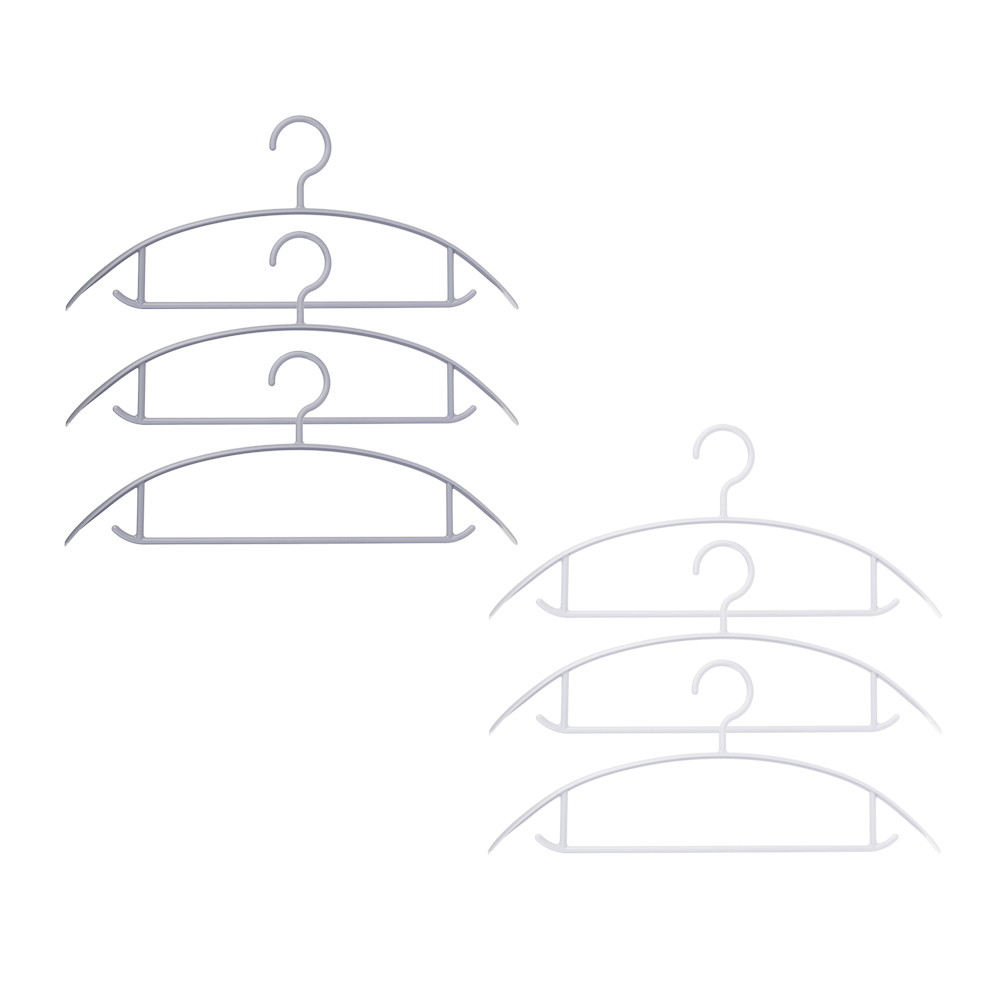VETTA Набор вешалок для одежды 3шт, 39,5х17,5см, пластик - #1