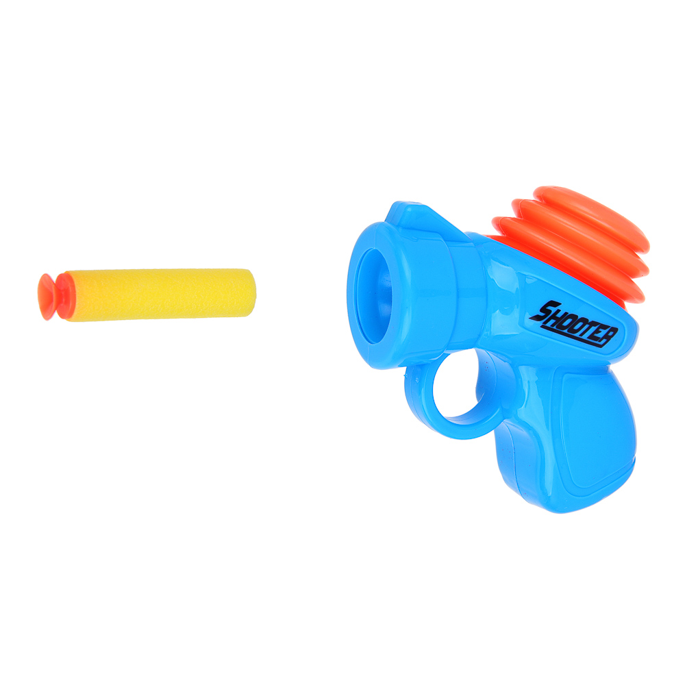 ИГРОЛЕНД Пистолет "Мегапушка", стреляет мягкими патронами, РР, 17х15,5х5,5, 2 цвета - #7