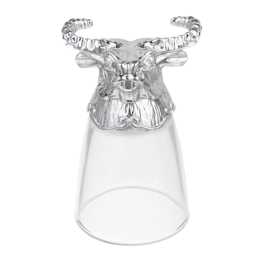 Набор стопок стеклянных Знаки зодиака 12пр, серебро - #2