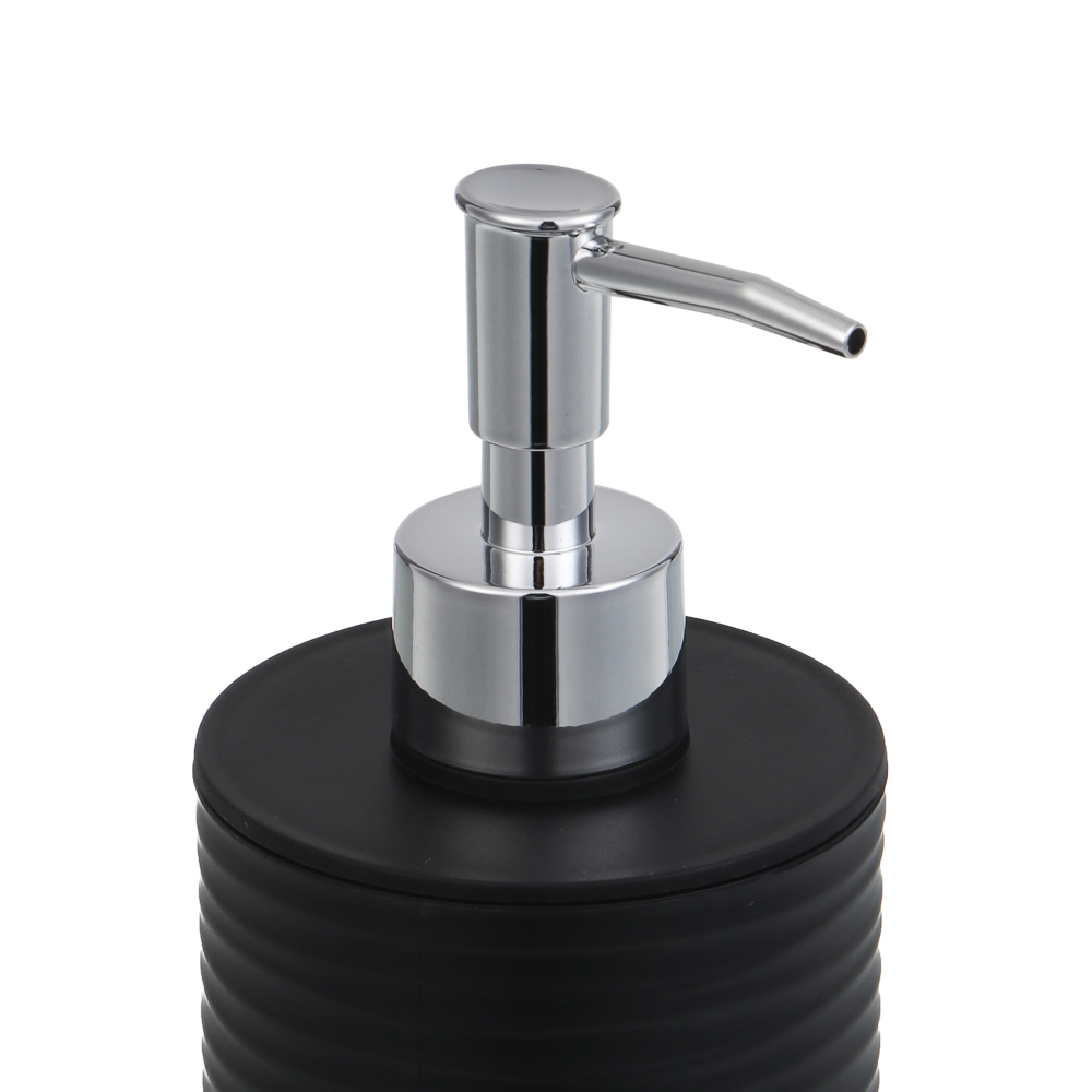Диспенсер для жидкого мыла тм VETTA Тренто, 250мл, пластик, PP+ABS, черный, 7,5х7,5х16,5см - #2