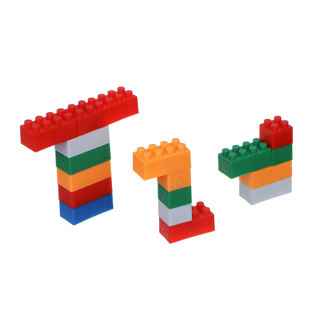 ИГРОЛЕНД Конструктор с сортером "Крупные детали", 60 деталей, РР, 14х14х13см, 2 дизайна - #4