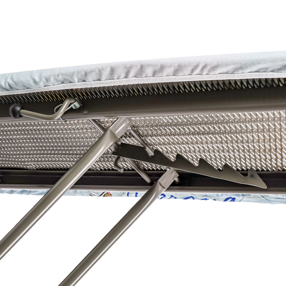 Доска гладильная, металл.сетка, 110x33см, регулир. высота до 95см, подставка под утюг, X-нога - #4