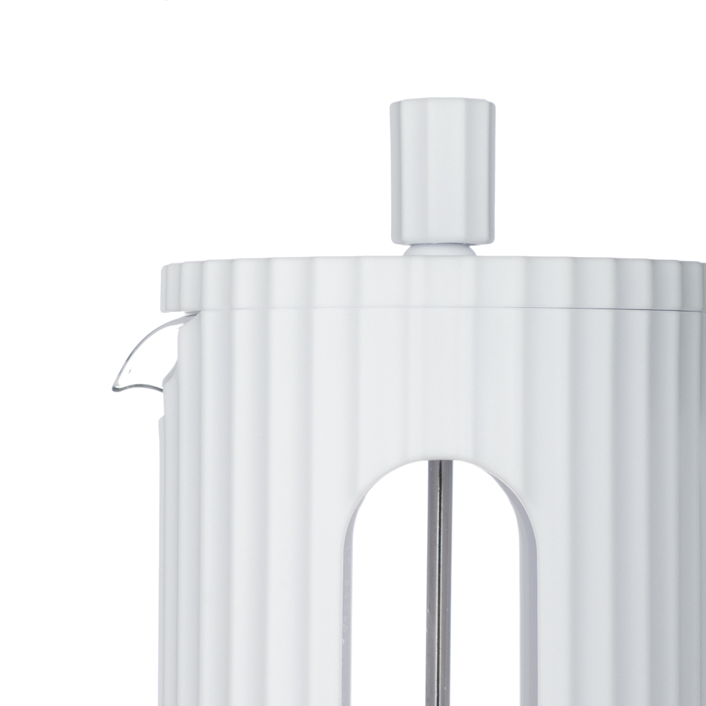 SATOSHI Форман Френч-пресс 600мл, жаропрочное стекло, белый - #2