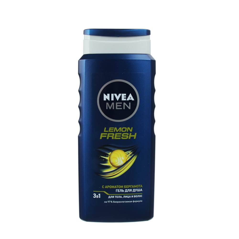 Гель для душа и шампунь NIVEA Men Fresh 3 в 1, 400 мл - #1