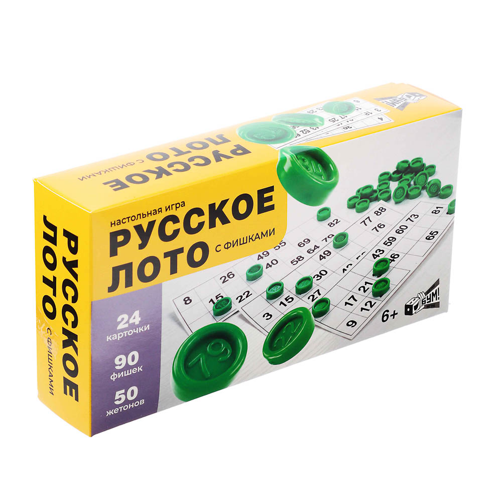 Лото русское с пласт. фишками - #1
