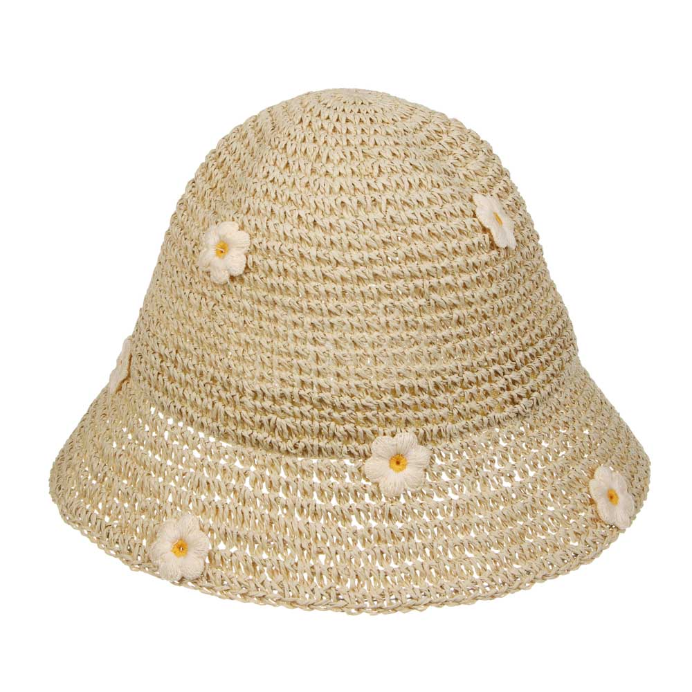 Панама женская плетенная, р.58, 100% целлюлоза, тм GALANTE, бежевая - #6