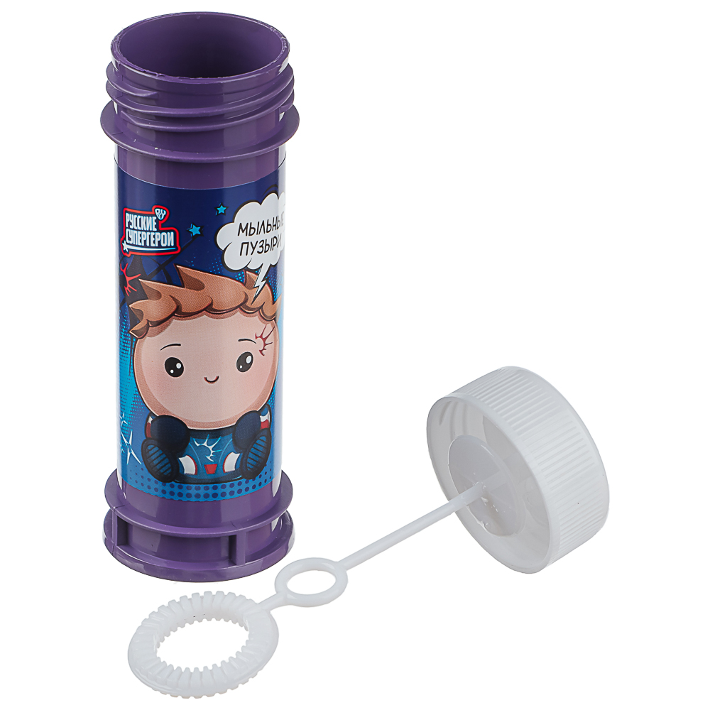 Мыльные пузыри "Русские Супергерои", BY, 50мл, мыльный раствор, пластик, 6 дизайнов - #4