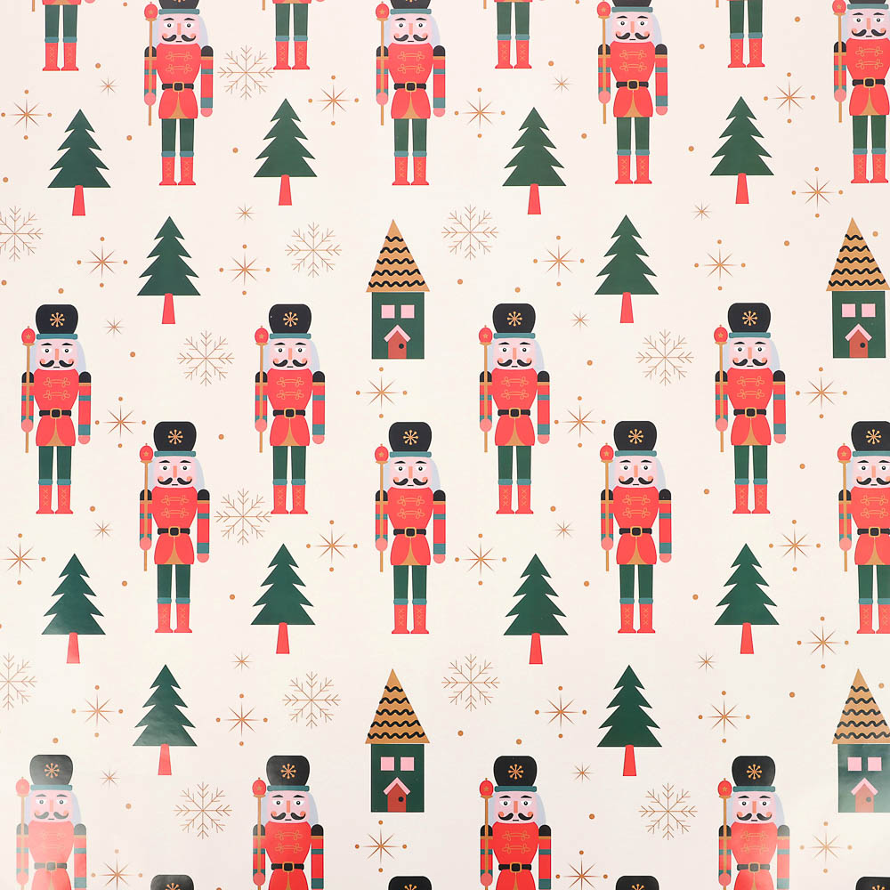 Бумага тм СНОУ БУМ подарочная, 70x100 см, 70 г односторонняя, 6 диз., арт.3 - #16