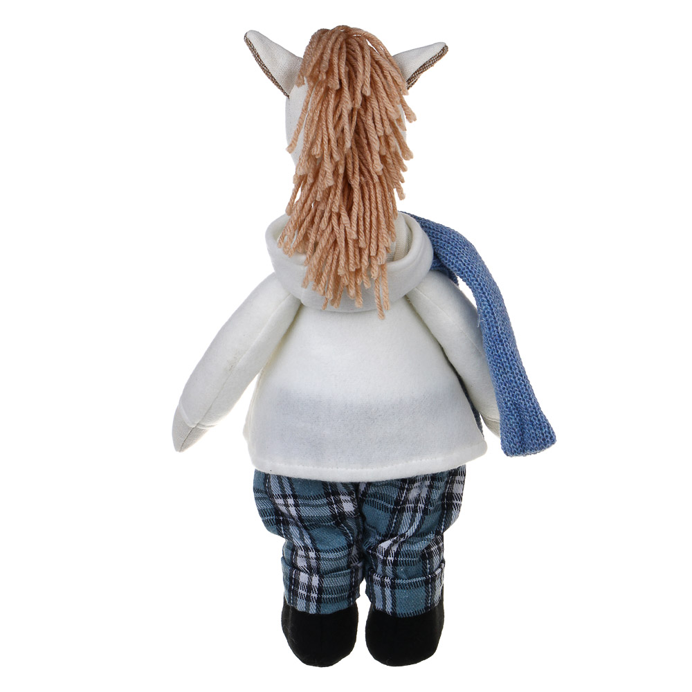 СНОУ БУМ Сувенир Конь в клетчатых штанах 13x12x30 см, полиэстер, 226-59 - #5