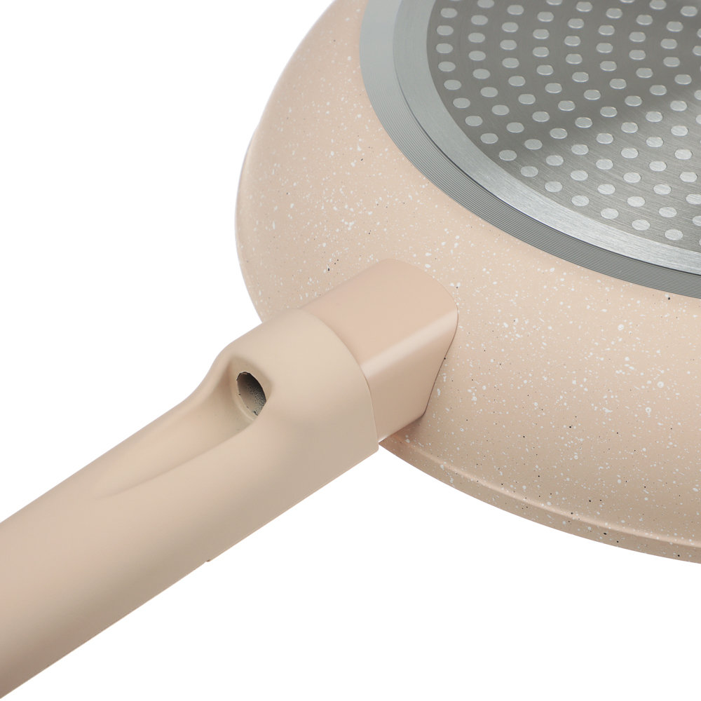 Сковорода литая тм SATOSHI Кантри d26см, антипригарное покрытие мрамор, индукция - #6