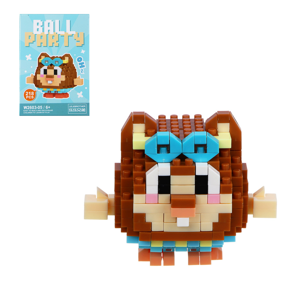 Конструктор мини 3D "Кругляшики", ABS, 7,8х4,1х11,3см, 6 видов - #1