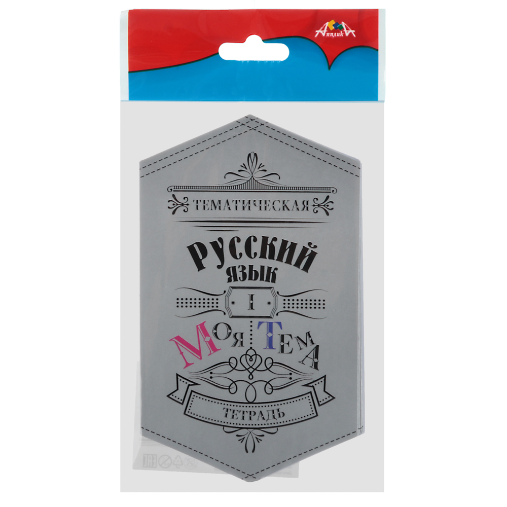 Набор наклеек для предметных тетрадей, 7-8 класс, 17 предметов, 8х13см, бумага, пакет с подвесом - #6