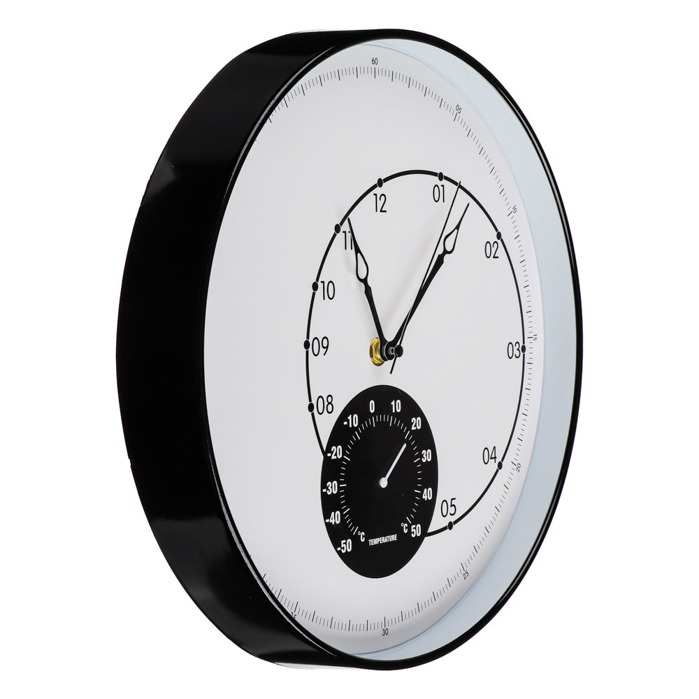 LADECOR CHRONO Часы настенные с термометром, пластик, стекло, d30,5х4,5см, 2 дизайна, ЧН-29 - #3