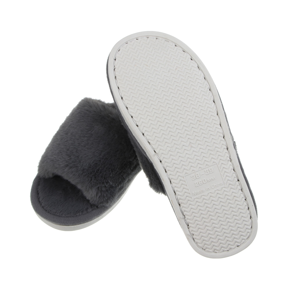 Обувь домашняя женская, размер 38-39, цвет серый, #8 - #6