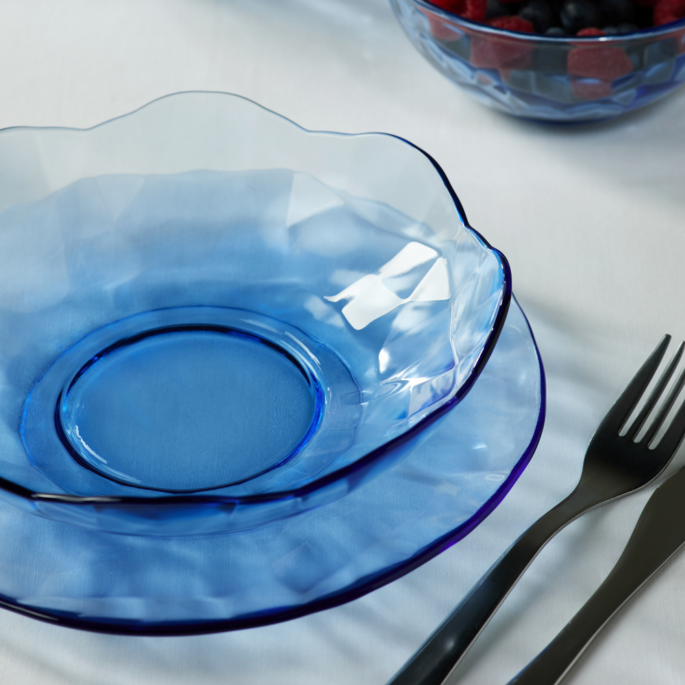 Fancy Diamond Тарелка обеденная 20см, стекло - #7