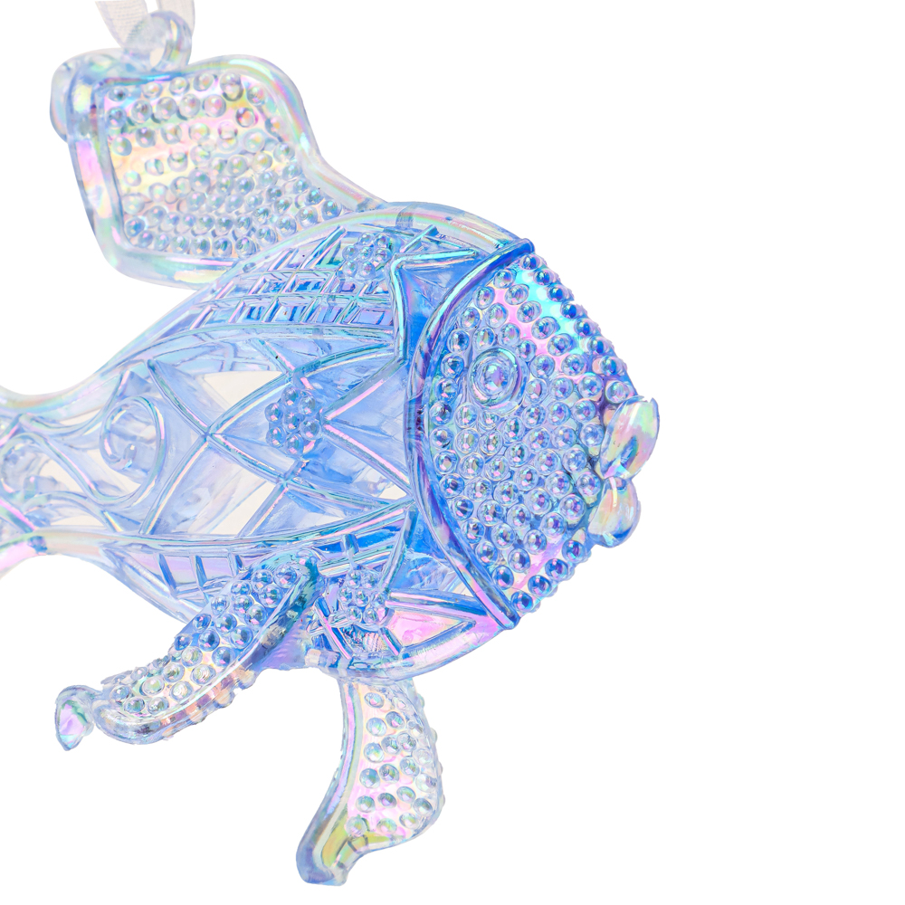 СНОУ БУМ Подвеска декоративная в виде рыбы, переливающийся цвет, акрил, 11,5x3x8,5 см, 2 цвета - #4