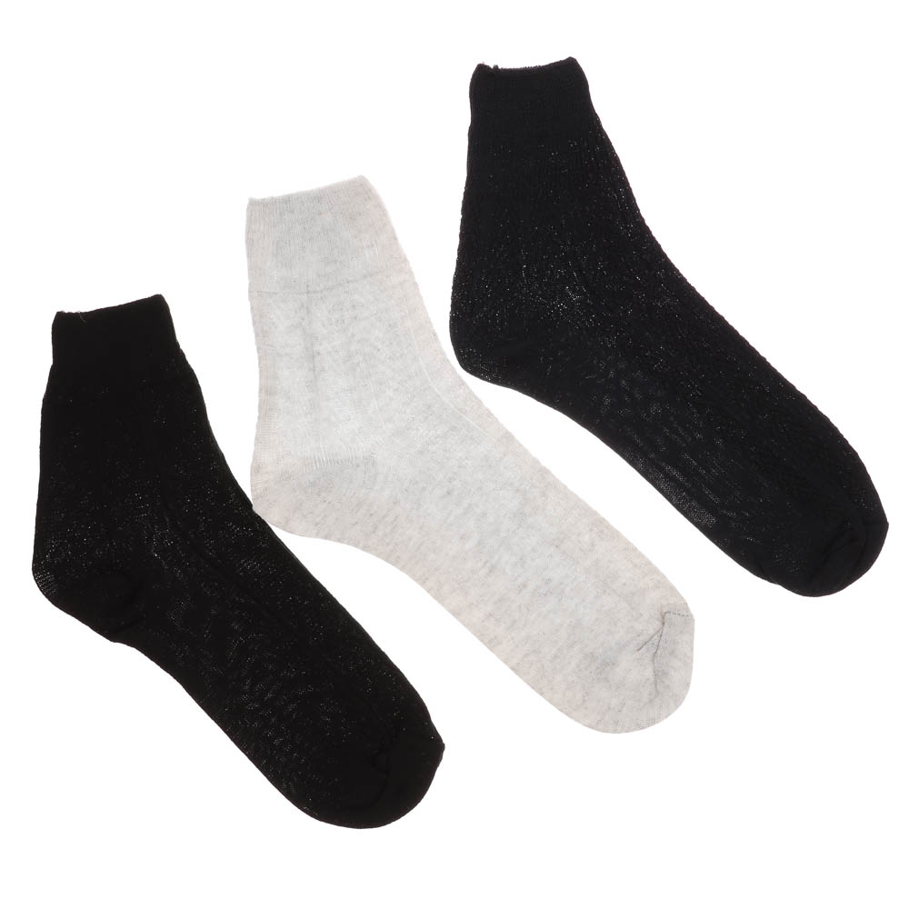 Носки с ослабленной резинкой GALANTE, р. 23, 80% хлопок, 17% полиамид, 3% эластан, цвета в ас-те - #4