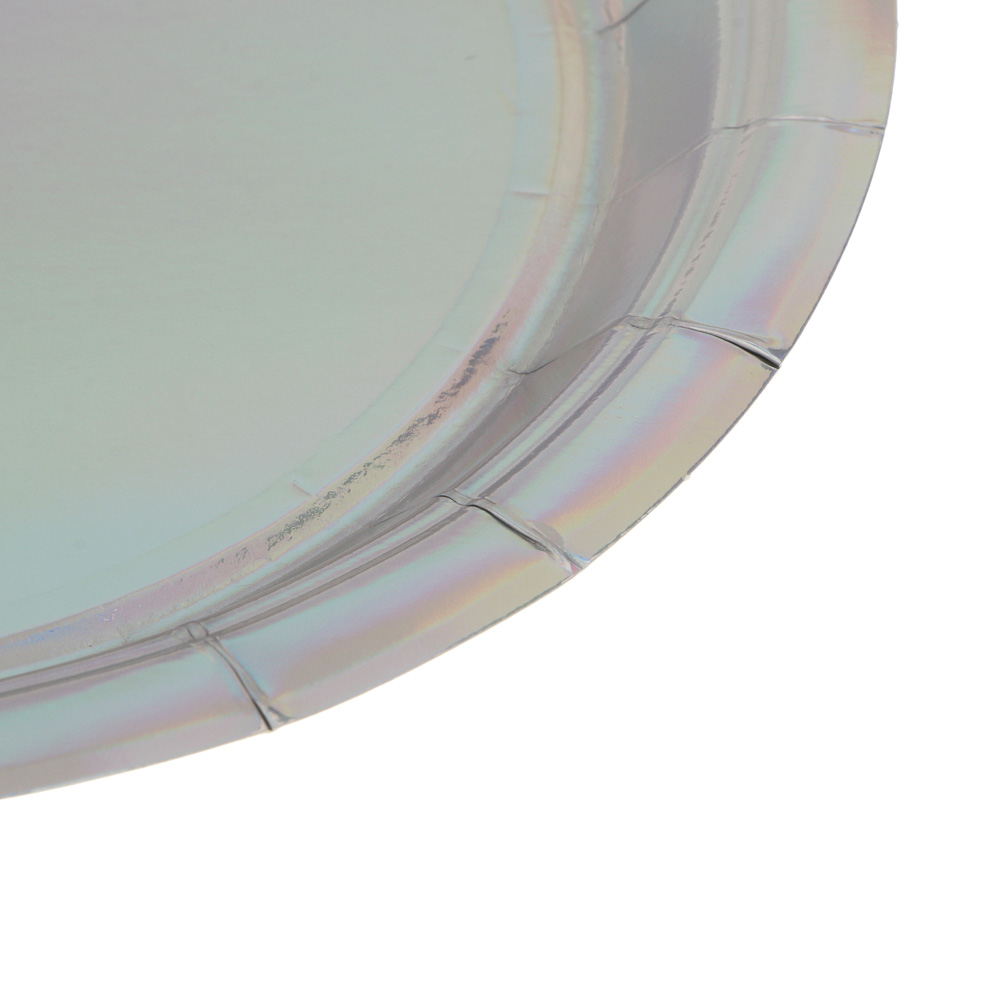 Fntastic Набор тарелок одноразовых, 6 шт, 18 см, голография, бумага - #3