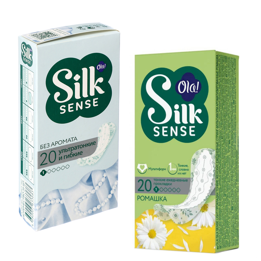 Прокладки ежедневные OLA! тонкие стринг-мультиформ Ромашка/Без аромата, к/у, 20шт - #1
