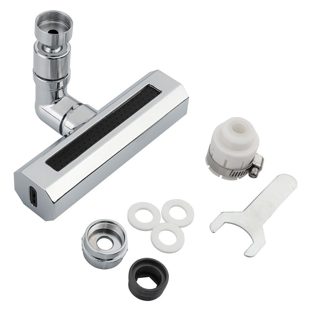 Аэратор-насадка для кухонного смесителя, 4 режима, хром - #2