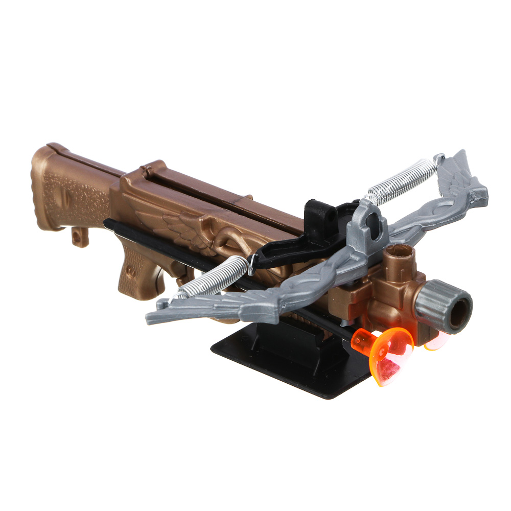 ИГРОЛЕНД Мини-арбалет на пружинах "Точный выстрел", 2 стрелы с присосками, PP, 14х5х18 см, 2 диз - #10