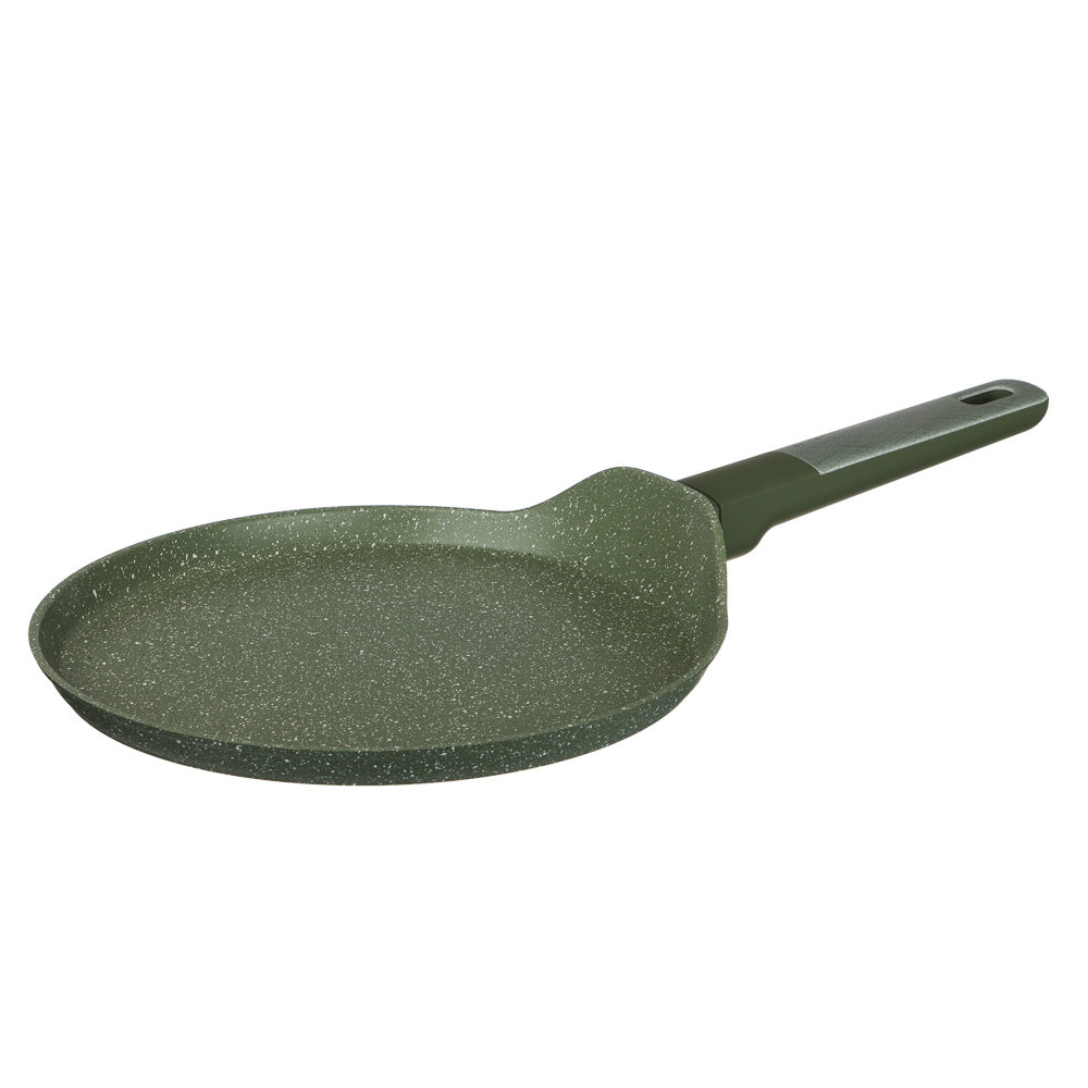 SATOSHI Кантри Сковорода литая блинная d24см, антипригарное покрытие мрамор, индукция, 3 цвета - #6