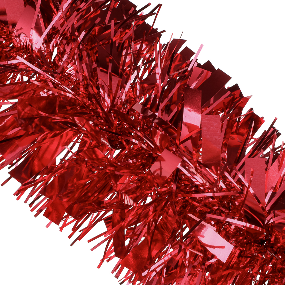 СНОУ БУМ Мишура 10x200см, ПЭТ, красная, 26-329 - #2