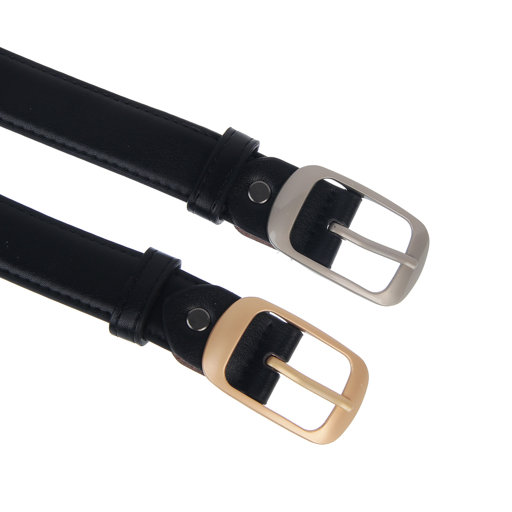 Ремень женский с винтом тм ЮL Милана, ПУ, металл, ширина 3см, длина 110 см, 2 цвета пряжки - #1