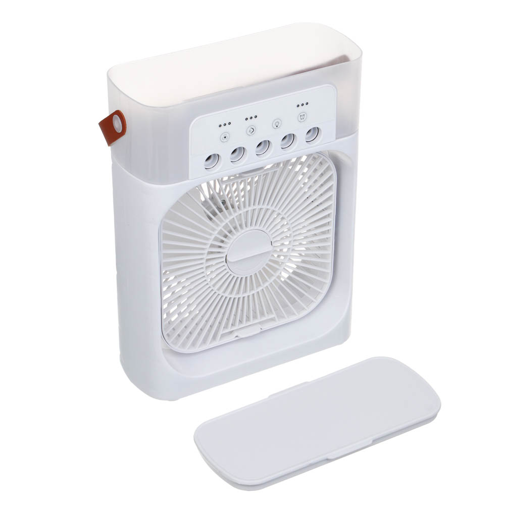 Вентилятор настольный с увлажнителем тм LEBEN 6Вт, 5в/1.2А, 24.5x18.5см, USB-кабель, белый - #8