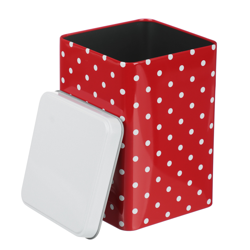 Банки для сыпучих продуктов тм VETTA, Горошек, 10x10x15см, жесть - #4