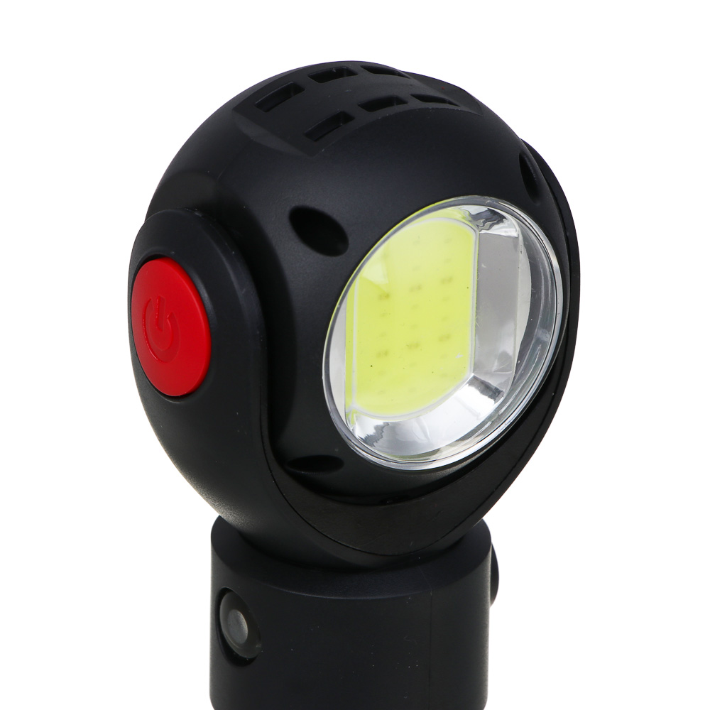 ЕРМАК Фонарь рабочий,T6+COB,7 режимов, алюминий, пластик, съемный аккум.1х18650, 3хAAA,красный свет - #3